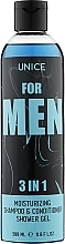 Fragrances, Perfumes, Cosmetics Men Hair & Body Wash Gel 3in1 - Unice