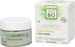 Fragrances, Perfumes, Cosmetics Bamboo Face Mask - So'Bio Etic Pur Bamboo Detoxifying Clay Facial Mask