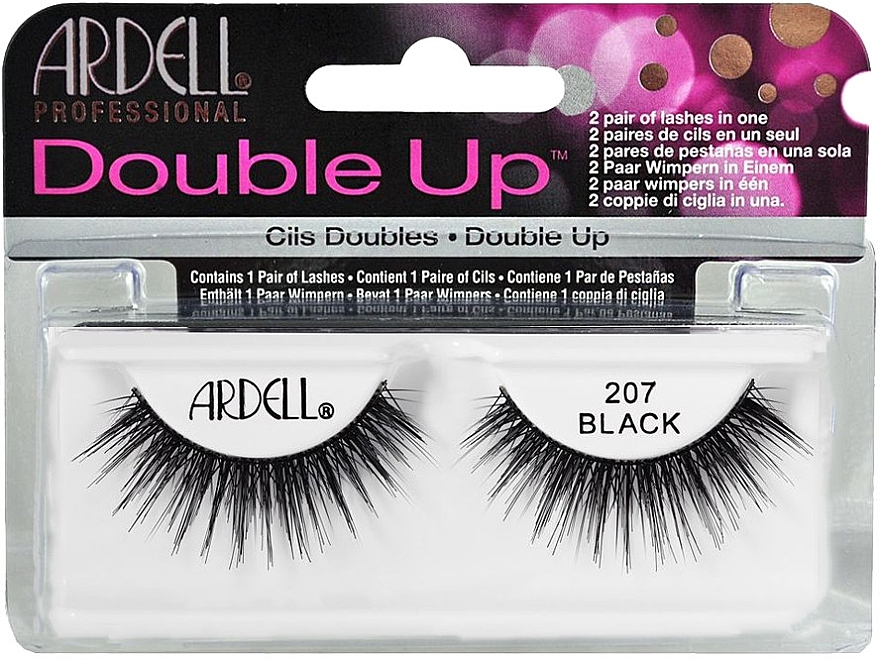 False Lashes - Ardell Double Up 207 Black — photo N1