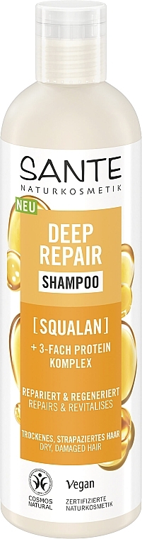 Repairing Squalane Bio Shampoo for Dry & Damaged Hair - Sante Deep Repair Shampoo	 — photo N1