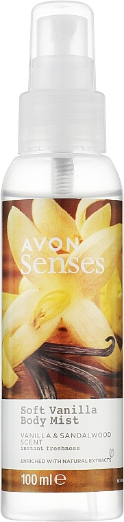 Body Mist - Avon Senses Soft Vanilla Body Mist — photo N2