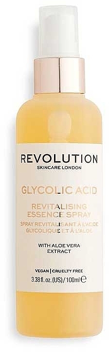 Essence Spray with Glycolic Acid & Aloe Extract - Makeup Revolution Skincare Glycolic & Aloe Essence  — photo N1