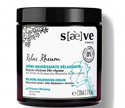 Fragrances, Perfumes, Cosmetics Relaxing Nourishing Body Cream - Saeve Relax Rheum Creme Nourrissante Delassante