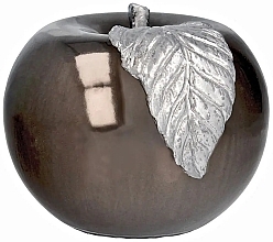 Fragrances, Perfumes, Cosmetics Decorative Candle "Apple", 8 cm, mirror graphite - Artman