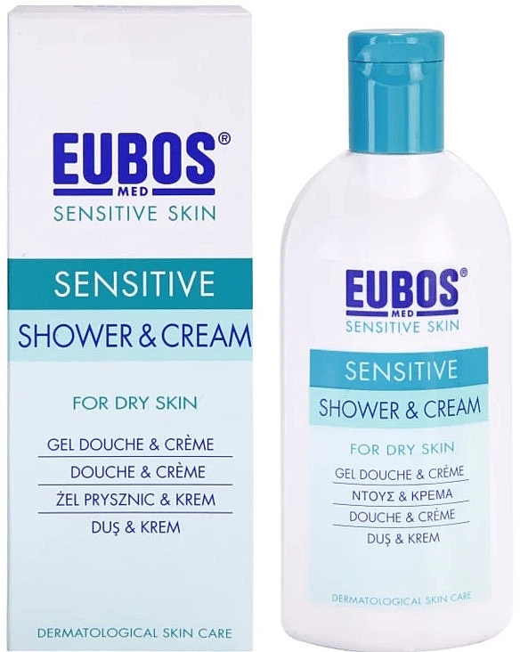 Shower Cream - Eubos Med Sensitive Skin Shower & Cream For Dry Skin — photo N2