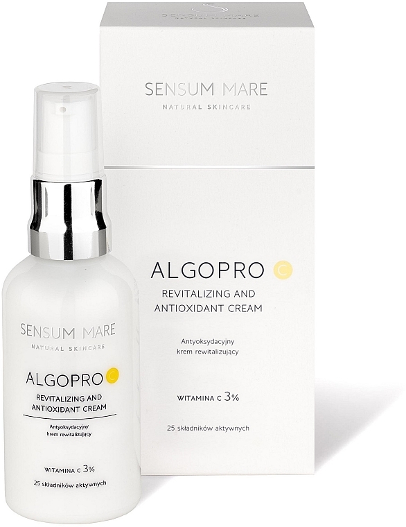 Revitalizing & Antioxidant Cream with 3% Vitamin C - Sensum Mare Algopro C Revitalizing And Antioxidant Cream — photo N2