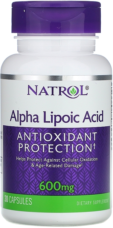 Alpha-Lipoic Acid, 600 mg - Natrol Alpha Lipoic Acid — photo N1