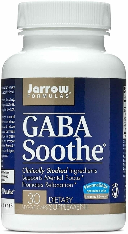 Dietary Supplement - Jarrow Formulas GABA Soothe — photo N1