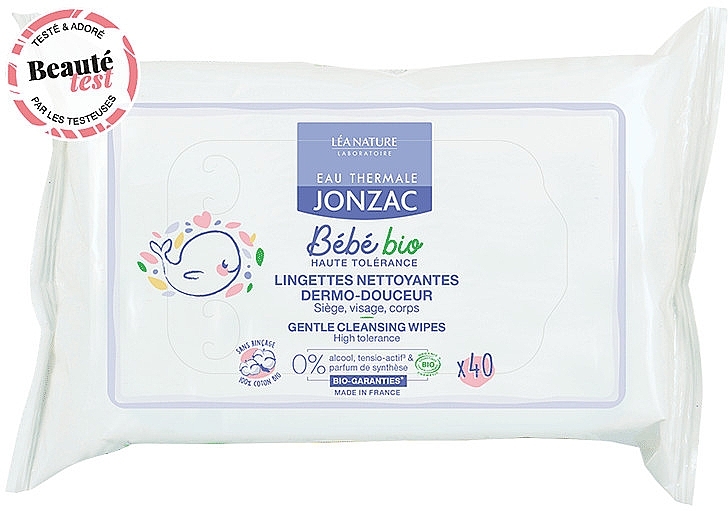 Gentle Cleansing Wipes - Eau Thermale Jonzac Baby Gentle Cleansing Wipes — photo N2