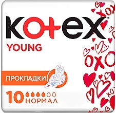 Fragrances, Perfumes, Cosmetics Sanitary Pads, 10 pcs. - Kotex Young Ultra Normal