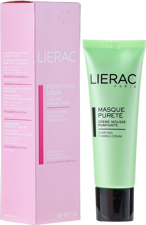Cleansing Mask - Lierac Purifying Mask Foaming Cream — photo N1