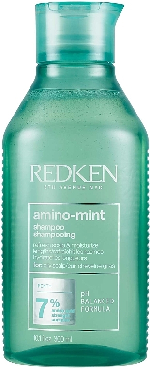 Refreshing & Moisturizing Oil-Control Shampoo - Redken Amino Mint Shampoo — photo N1