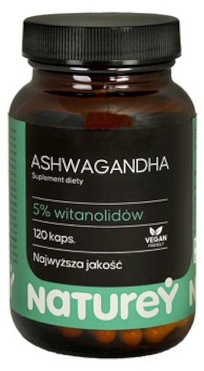 Dietary Supplement with Ashwagandha Root Extract - Naturey 200 Mg — photo N1