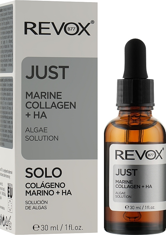 Face & Neck Serum - Revox Just Marine Collagen + HA Algae Solution — photo N9