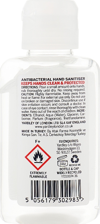 Hand Sanitizer - Yardley London Hand Sanitiser — photo N2