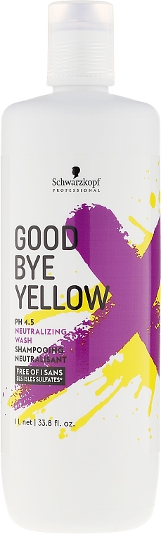Sulfate-Free Anti-Yellow Shampoo - Schwarzkopf Professional Goodbye Yellow Neutralizing Shampoo — photo N3