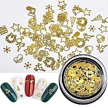 Fragrances, Perfumes, Cosmetics Nail Decorations “Gold-8" - Deni Carte