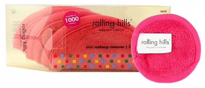 Mini Makeup Remover Towel, pink - Rolling Hills Mini Makeup Remover Pink — photo N1