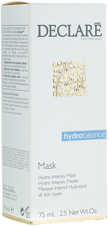 Intensive Moisturizing Mask - Declare Hydro Intensive Mask — photo N1