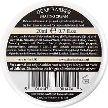 Hair Styling Cream - Dear Barber Shaping Cream (mini size) — photo N2