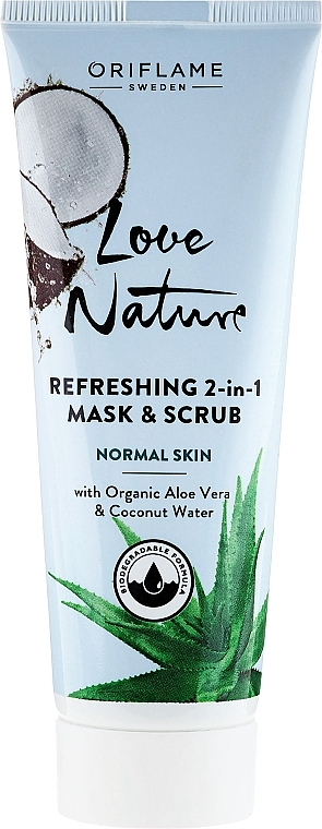 Refreshing Mask and Scrub 2 in 1 - Oriflame Love Nature Refreshing 2in1 Mask&Scrub — photo N1