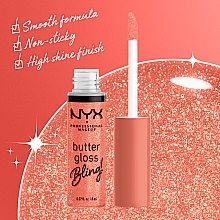 Moisturizing Lip Gloss - NYX Professional Makeup Butter Gloss Bling — photo N7