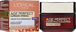 Night Face Cream - L'Oreal Paris Age Perfect Intense Nutrition Rich Cream 60+ Night Cream — photo N2