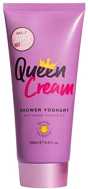 Shower Yoghurt - So...? Sorry Not Sorry Queen Cream Shower Yogurt with Sweet Almond Oil — photo N1