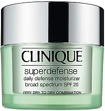 Fragrances, Perfumes, Cosmetics Moisturizing Face Cream - Clinique Superdefense SPF20 Moisturizer Very Dry Skin