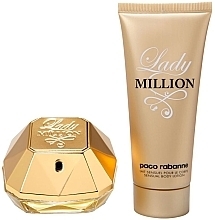 Fragrances, Perfumes, Cosmetics Paco Rabanne Lady Million - Set (edp/80ml + b/lot/100ml)