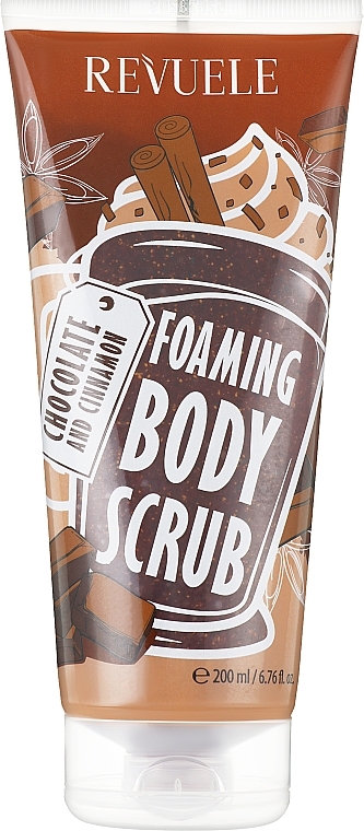 Chocolate & Cinnamon Body Scrub - Revuele Foaming Body Scrub Chocolate and Cinnamon — photo N1