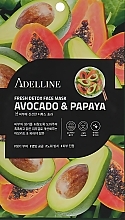 Fragrances, Perfumes, Cosmetics Detox Face Mask with Avocado & Papaya Extracts - Adelline Fresh Detox Face Mask Avocado & Papaya