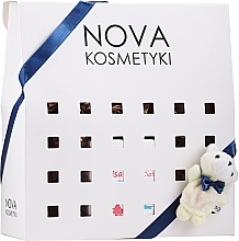 Fragrances, Perfumes, Cosmetics Set, with white bear - Nova Kosmetyki Mikkolo Carefree Coconut Set (b/balm/200ml + b/foam/150ml + toy/1pc)