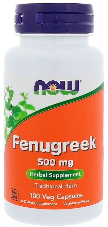 Fenugreek Capsules. 500 mg - Now Foods Fenugreek 500mg — photo N1