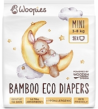 Diapers, 3-8 kg, 36 pcs - Wooden Spoon Woopies Eco Mini — photo N1