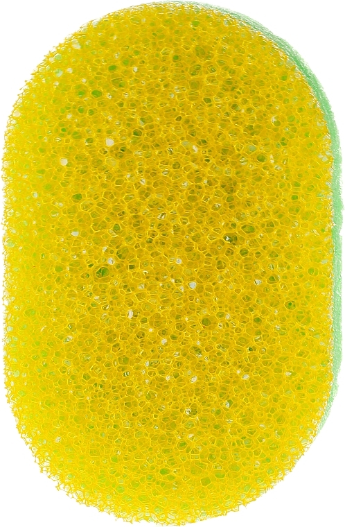Bath Sponge 30451, yellow-green - Top Choice — photo N2