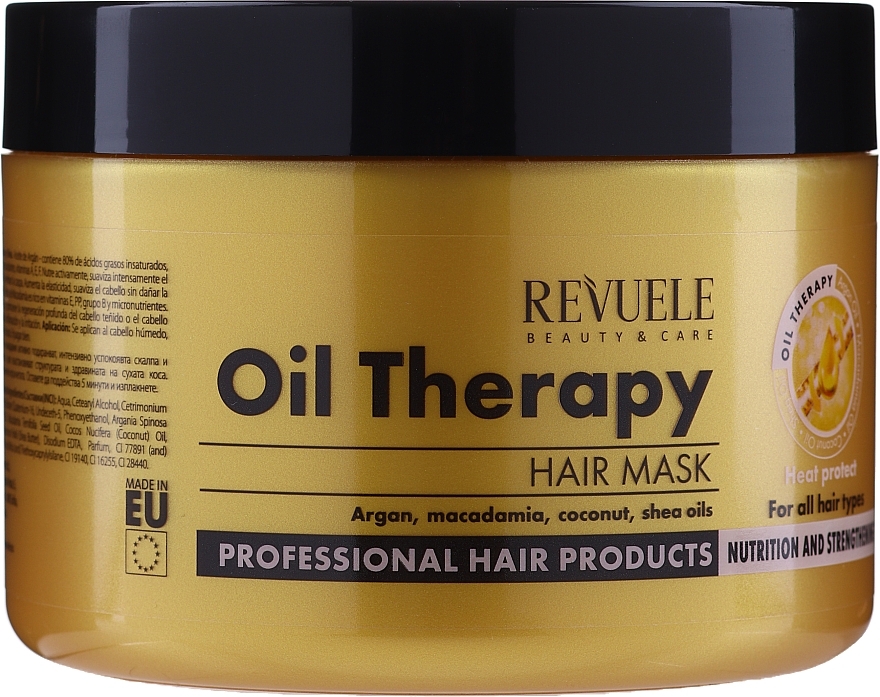 Oil Therapy Mask for Dry Hair - Revuele Professional Oil Therapy Hair Mask — photo N1