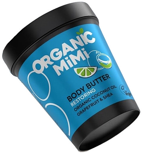 Coconut & Grapefruit Revitalizing Body Butter - Organic Mimi Body Butter Restoring Coconut & Grapefruit — photo N1