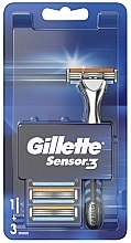 Shaver With 3 Cartridges - Gillette Sensor 3 — photo N8