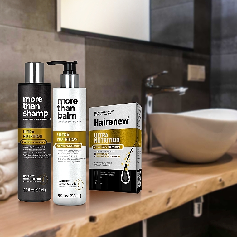 Shampoo 'Hyper-Nourishment from Roots to Tips' - Hairenew Ultra Nutrition Shampoo — photo N4