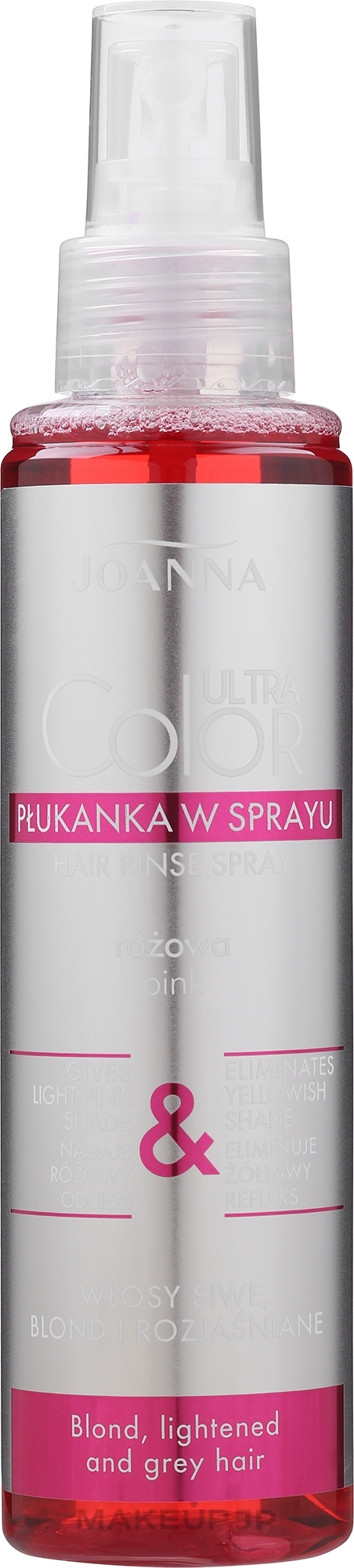 Tinted Hair Lotion "Pink" - Joanna Ultra Color System Hair Spray Lotion — photo 150 ml