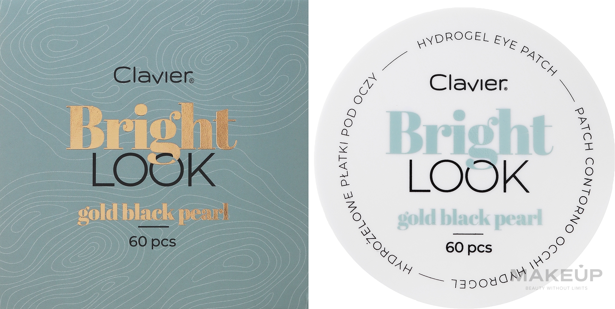 Hydrogel Eye Patches with Gold & Black Pearls - Clavier Bright Look Gold Black Pearl Hydrogel Eye Patch — photo 60 szt.