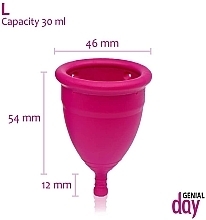 Menstrual Cup, L-size - Genial Day Menstrual Cup Large — photo N25
