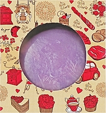 Fragrances, Perfumes, Cosmetics Soap Bar 'Macaron', purple - Nueva Formula