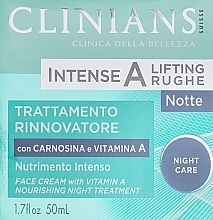 Fragrances, Perfumes, Cosmetics Nourishing Night Cream with Carnosine & Vitamin E - Clinians HCT Intense A