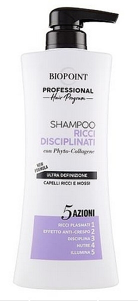 Collagen Shampoo for Curly Hair - Biopoint Ricci Disciplinati Shampoo — photo N1