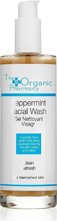 Antibacterial Mint Face Cleansing Gel - The Organic Pharmacy Peppermint Facial Wash — photo N10