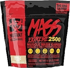 Vanilla Ice Cream Gainer - Mutant Mass Extreme 2500 Vanilla Ice Cream — photo N2