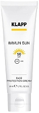 Fragrances, Perfumes, Cosmetics Facial Sun Cream SPF50 - Klapp Immun Sun Face Protection Cream SPF50