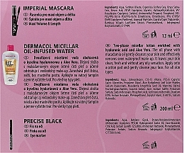 Set - Dermacol Imperial (water/200ml + mascara/13ml + eye/marker/1ml + bag) — photo N3